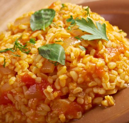 Domatesli Bulgur Pilavı
