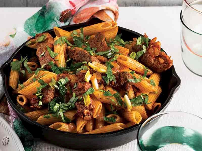 Dana külbastı etli makarna tarifi