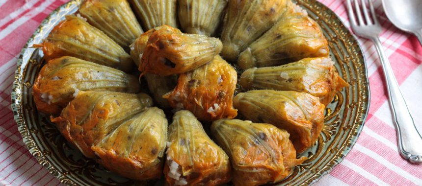 Kabak çiçeği dolması tarifi
