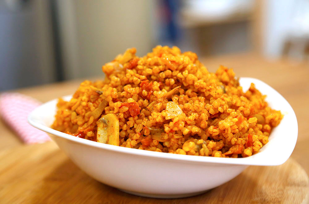 Mantarlı bulgur pilavı tarifi