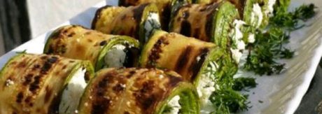 Peynirli Izgara Kabak Ruloları