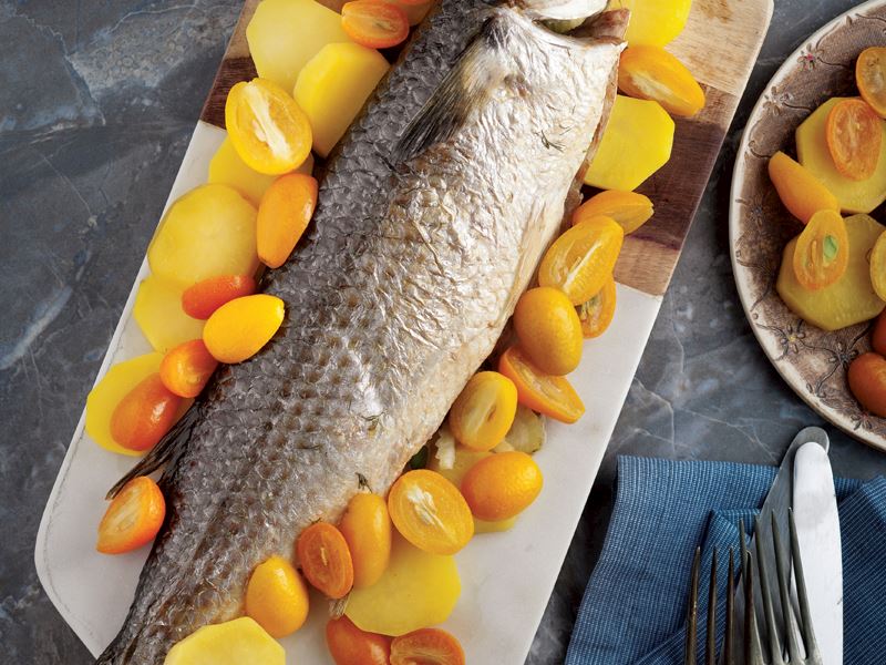 Rezene ve kumkatlı kefal balığı tarifi