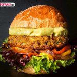 Bal kabaklı sebzeli vegan burger