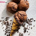 Bitter Çikolatalı Ve Kakao Çekirdekli Dondurma