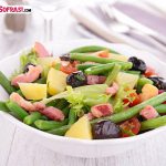 Hardal soslu ton balığı salatası