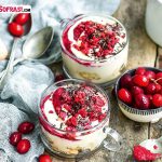 Kızılcık marmelatlı sahte tiramisu (Veya mascarponelu muhallebi)