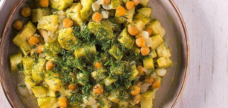 Nohutlu Zeytinyağlı Kabak