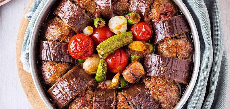 Pesto Soslu Fırında Patlıcan Kebap