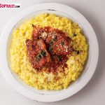Safranlı Risotto Milanese domates soslu dana bonfile ile