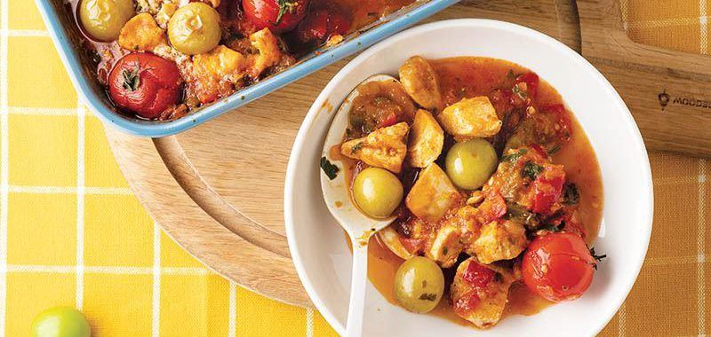 Tavuklu Yeşi̇l Eri̇k Kebabi