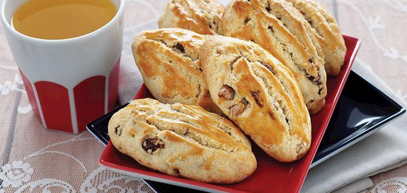 Üzümlü Ve Cevizli Çay Kurabiyesi