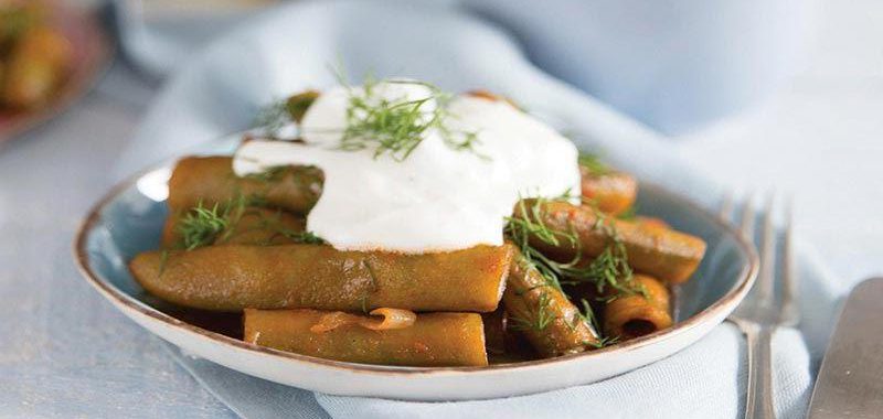 Yoğurtlu Taze Bakla Yemeği