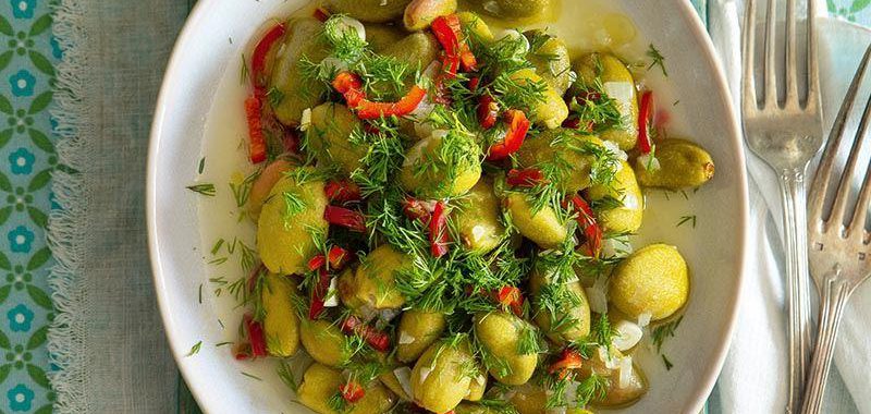 Zeytinyağlı Çağla Badem Yemeği