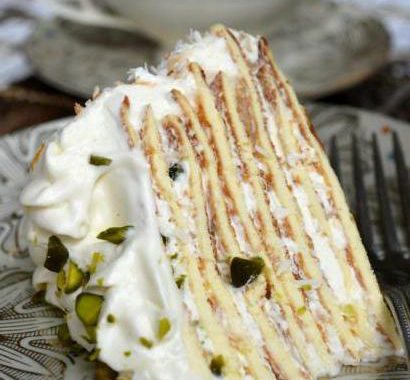 Fıstıklı Krep Pasta Tarifi